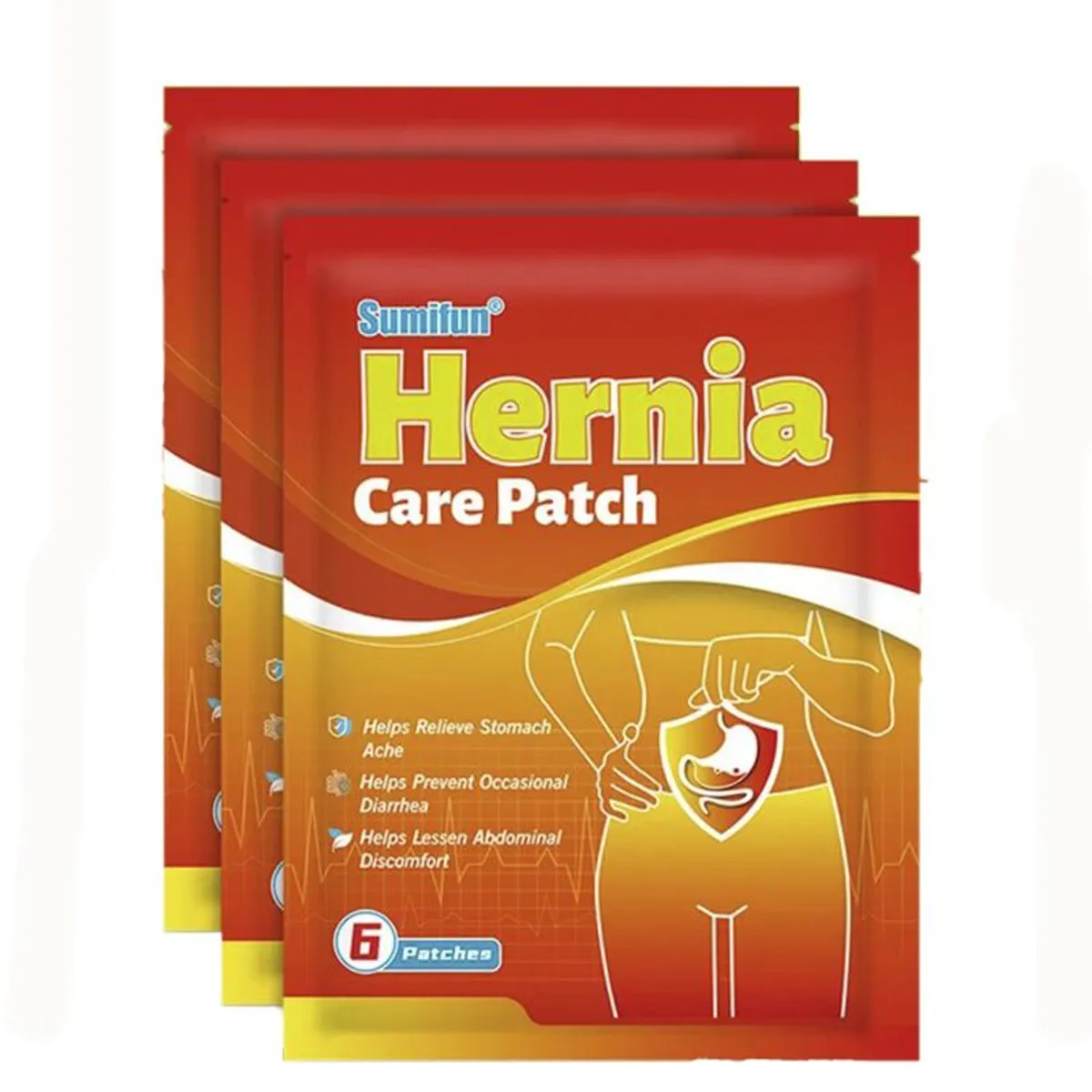 GENERICO - Pack de 18 Parches Para Hernia Umbilical, Abdominal