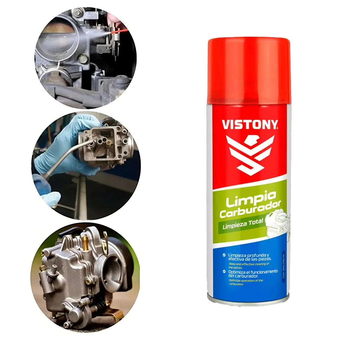 VISTONY - Limpia Carburador 356ml Poder Disolvente Vistony