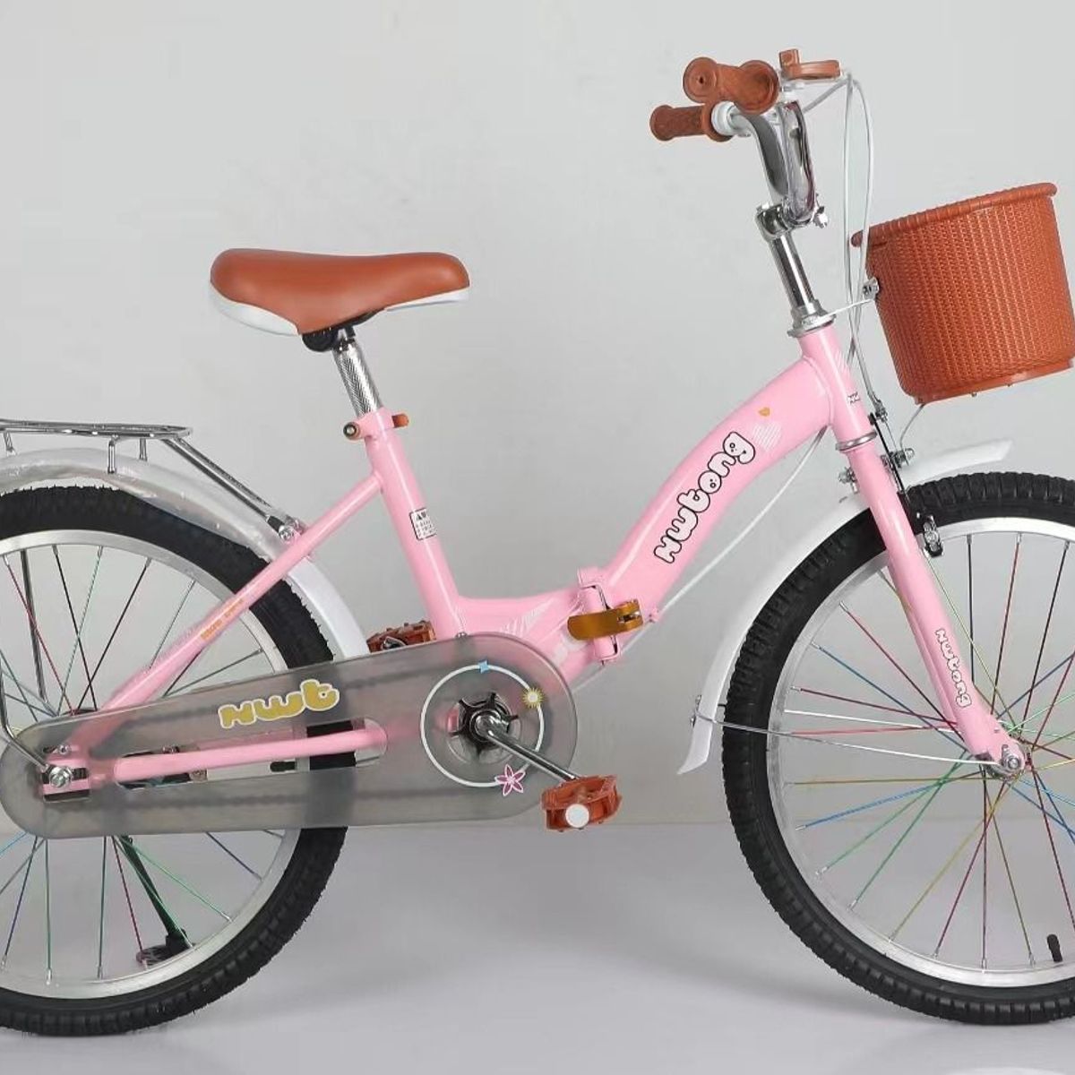 GENERICO - Bicicleta Vintage Para Niña Infantil Kids Aro 20 Rosado