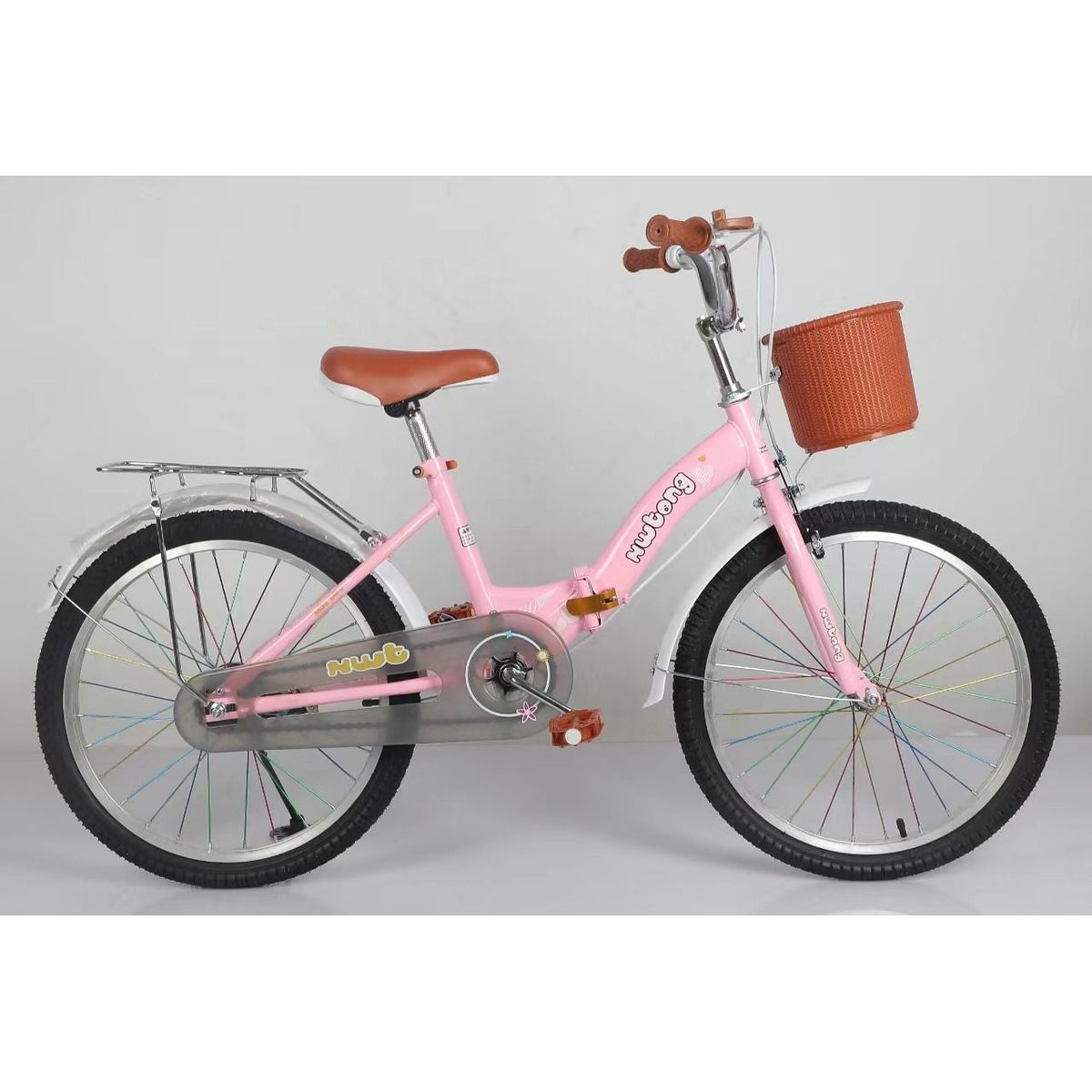 GENERICO - Bicicleta Vintage Para Niña Infantil Kids Aro 20 Rosado