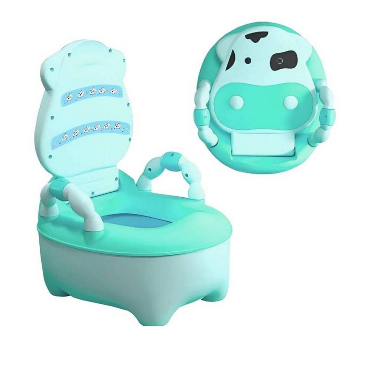 GENERICO - Bacín de entrenamiento para bebés y Niños - Vaquita Verde