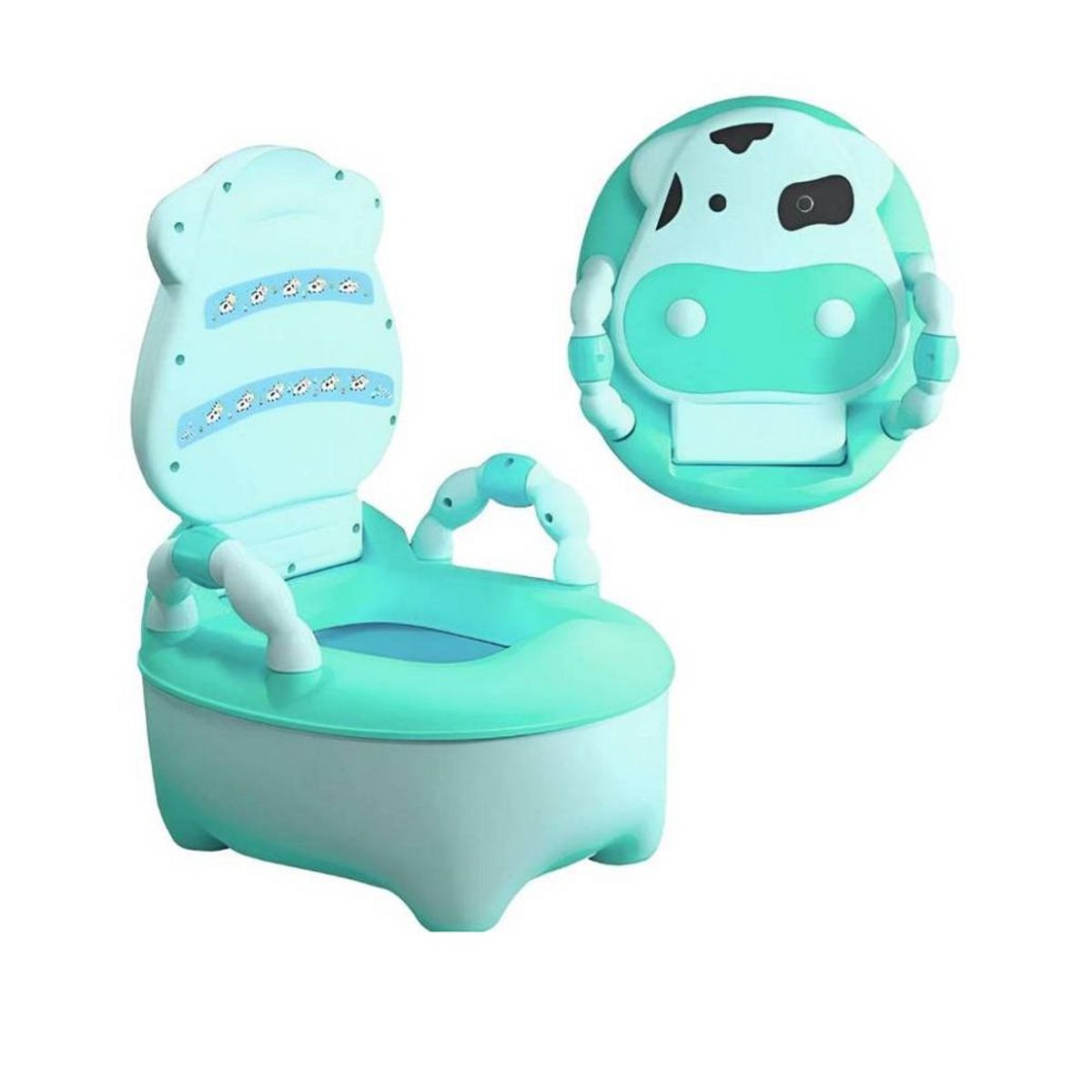 GENERICO - Bacín de entrenamiento para bebés y Niños - Vaquita Verde