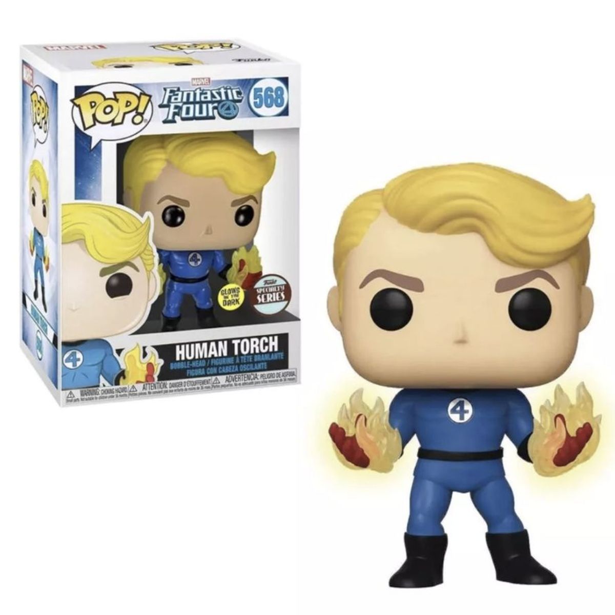 FUNKO - Antorcha Humana Funko Pop 568 Exclusivo 4 Fantasticos