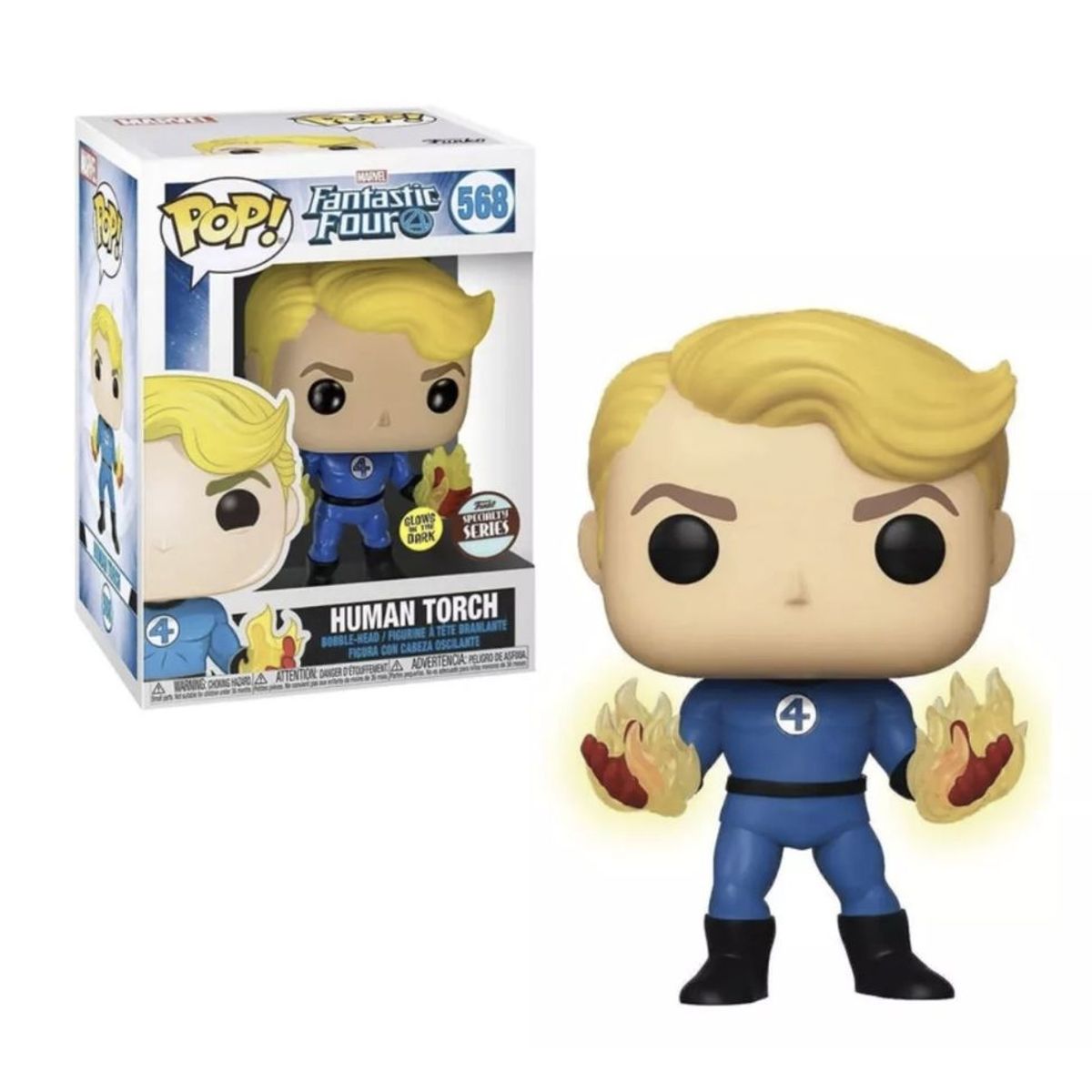 FUNKO - Antorcha Humana Funko Pop 568 Exclusivo 4 Fantasticos