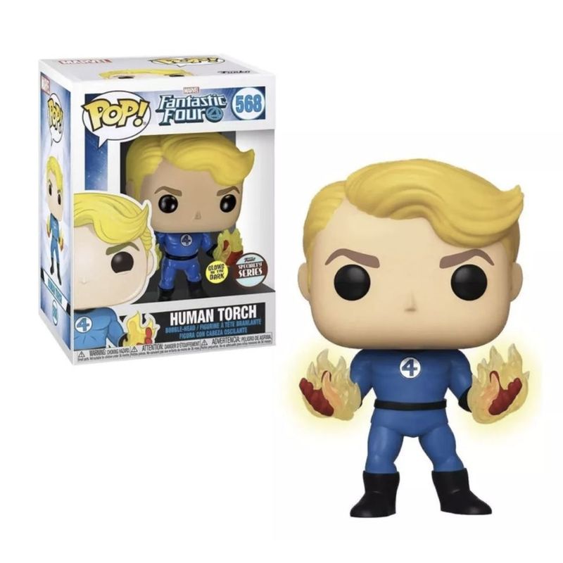 FUNKO - Antorcha Humana Funko Pop 568 Exclusivo 4 Fantasticos