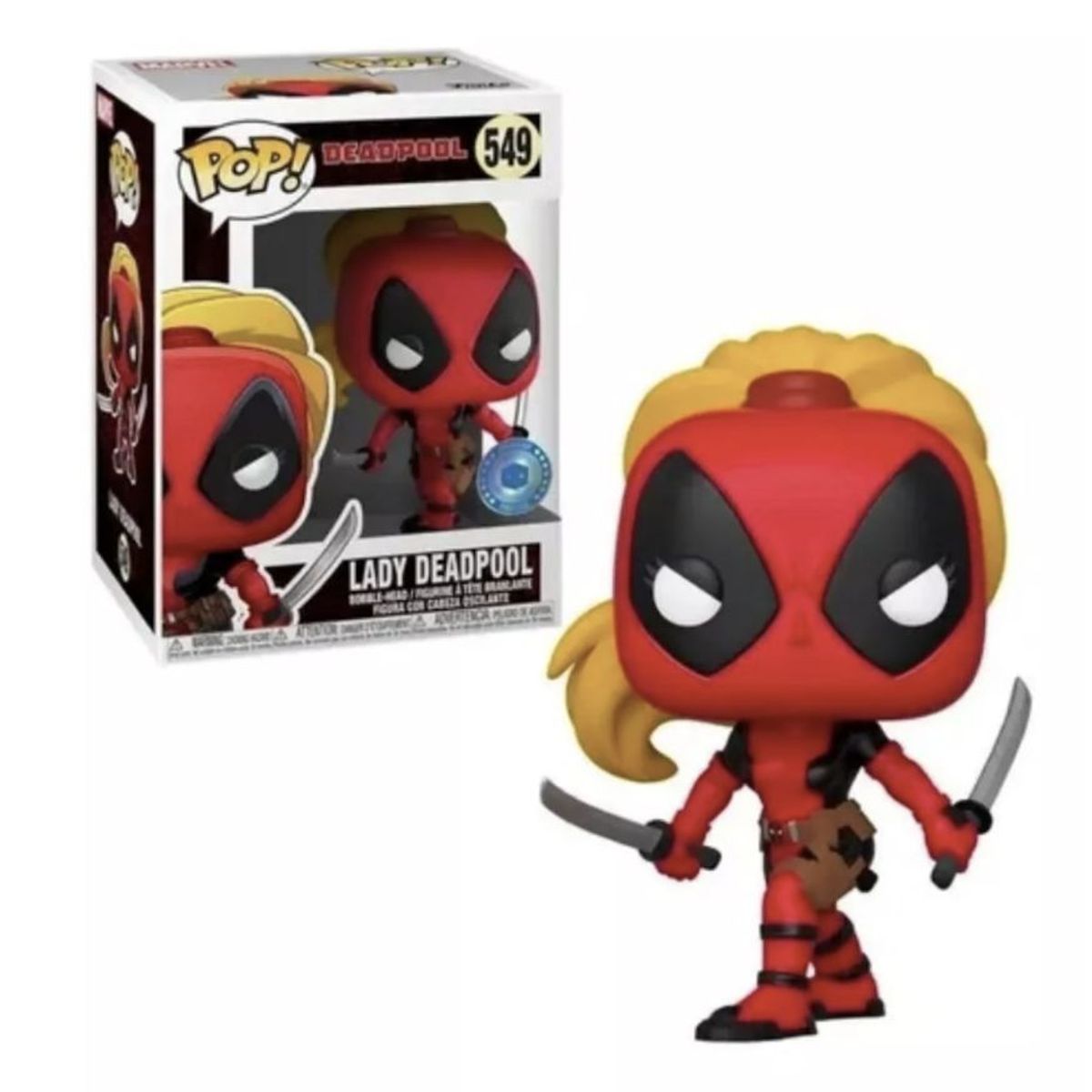 FUNKO - Lady Deadpool Funko Pop 549 Pop In A Box Exclusivo