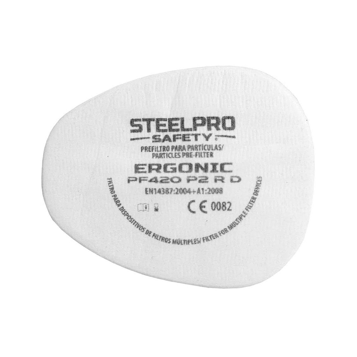 STEELPRO - ERGONIC PREFILTRO PF420 P2 R D (PAQ X 10)