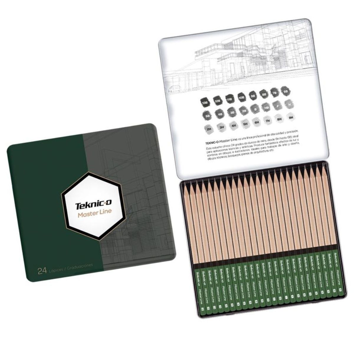 GENERICO - Lápiz Teknic-o Master Line x 24 Graduaciones