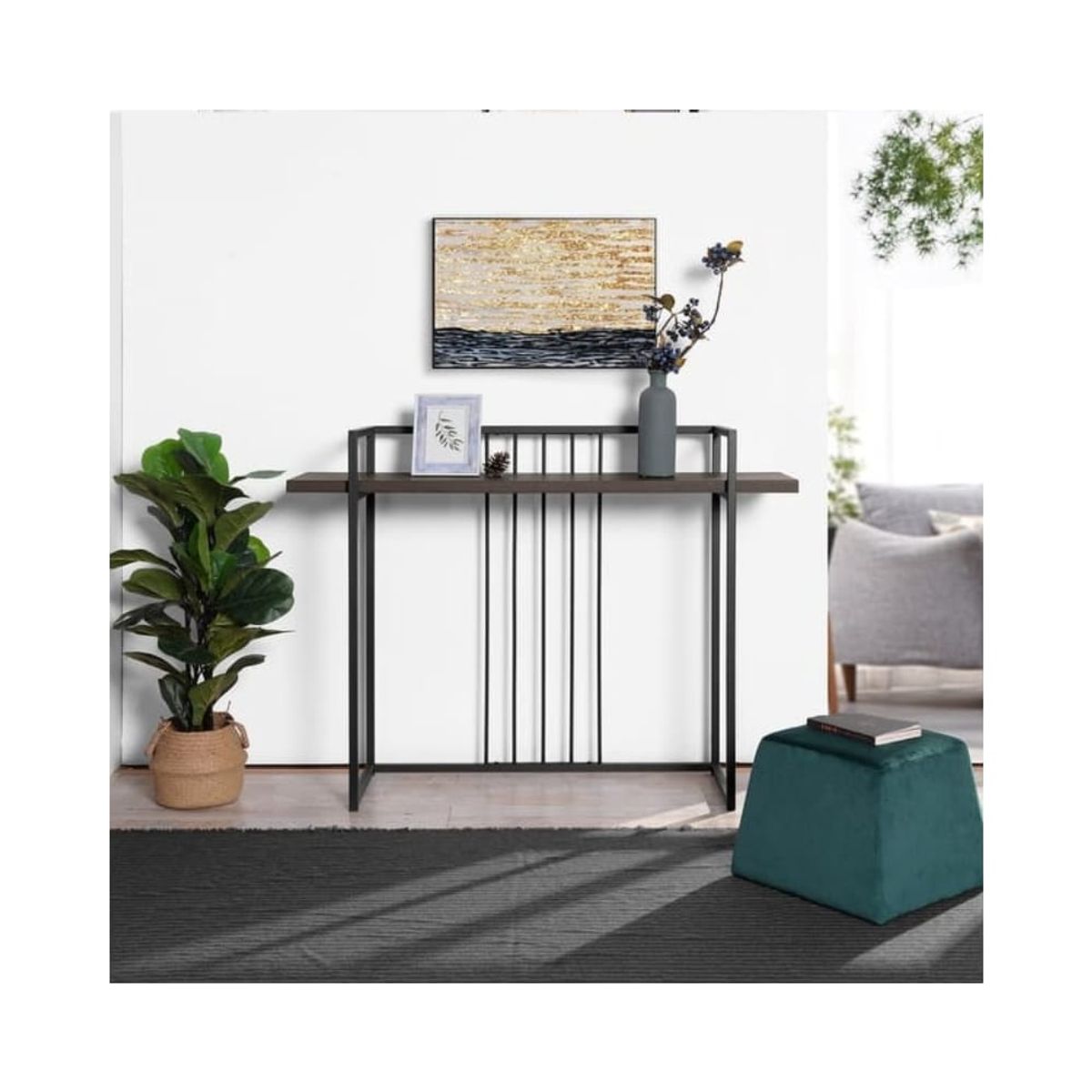 GENERICO - Consola Recibidor Industrial Burundí Pandora Home