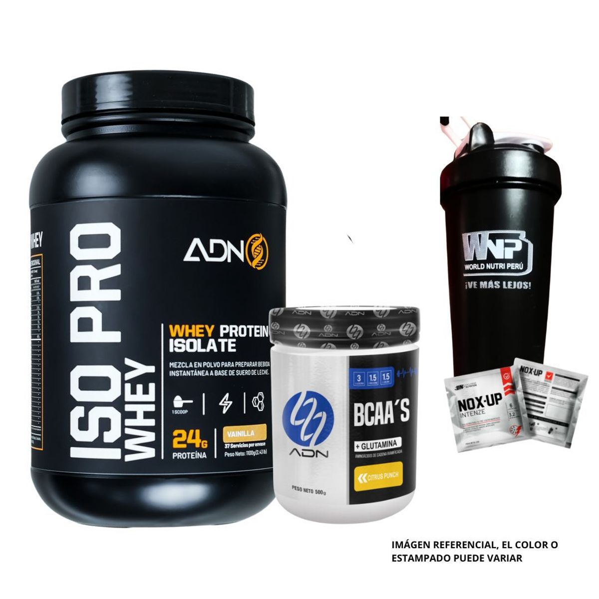 ADN - ISO PRO WHEY 1.2 KG VAINILLA + BCCA´S 500 GR FRUIT PUNCH