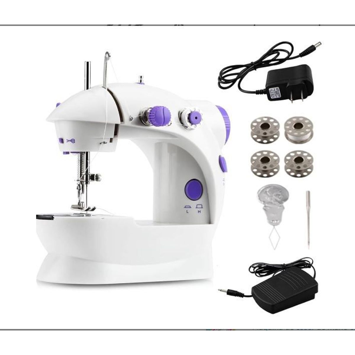 GENERICO - Mini maquina de coser con mesa de extensión