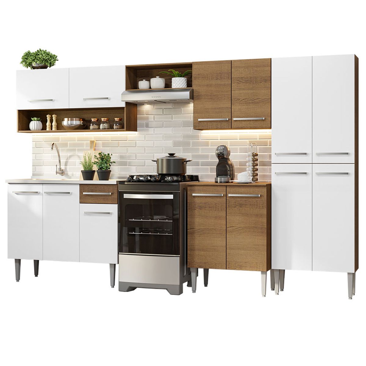 MADESA - Mueble de Cocina Integral Emilly 293 cm - Con Lavadero 09