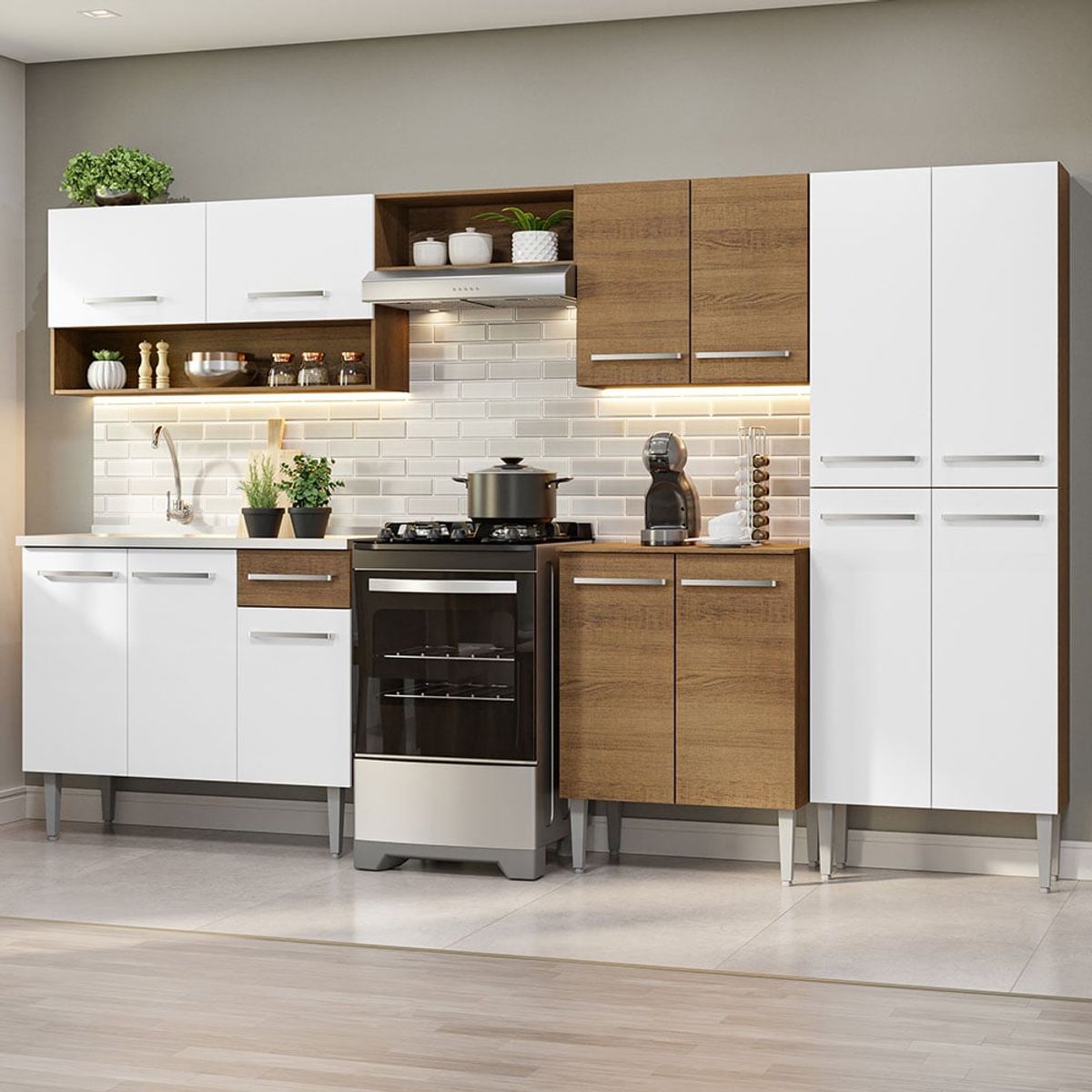 MADESA - Mueble de Cocina Integral Emilly 293 cm - Con Lavadero 09