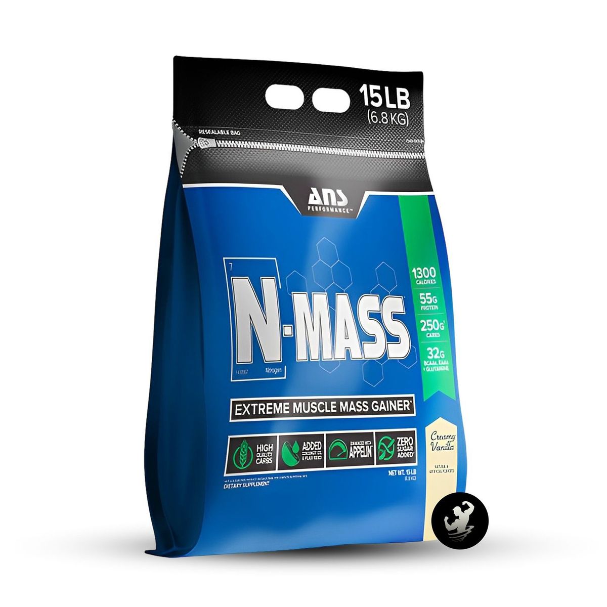 ANS PERFORMANCE - Ganador de peso N-Mass 15 LB - Creamy Vanilla