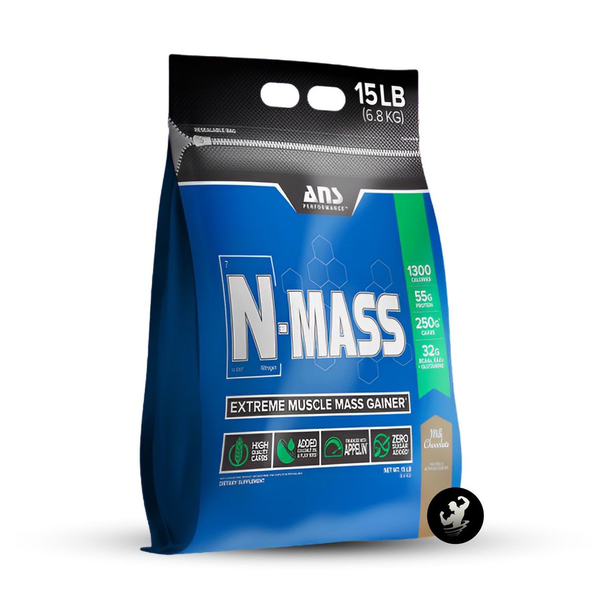 ANS PERFORMANCE - Ganador de peso N-Mass 15 LB - Milk Chocolate
