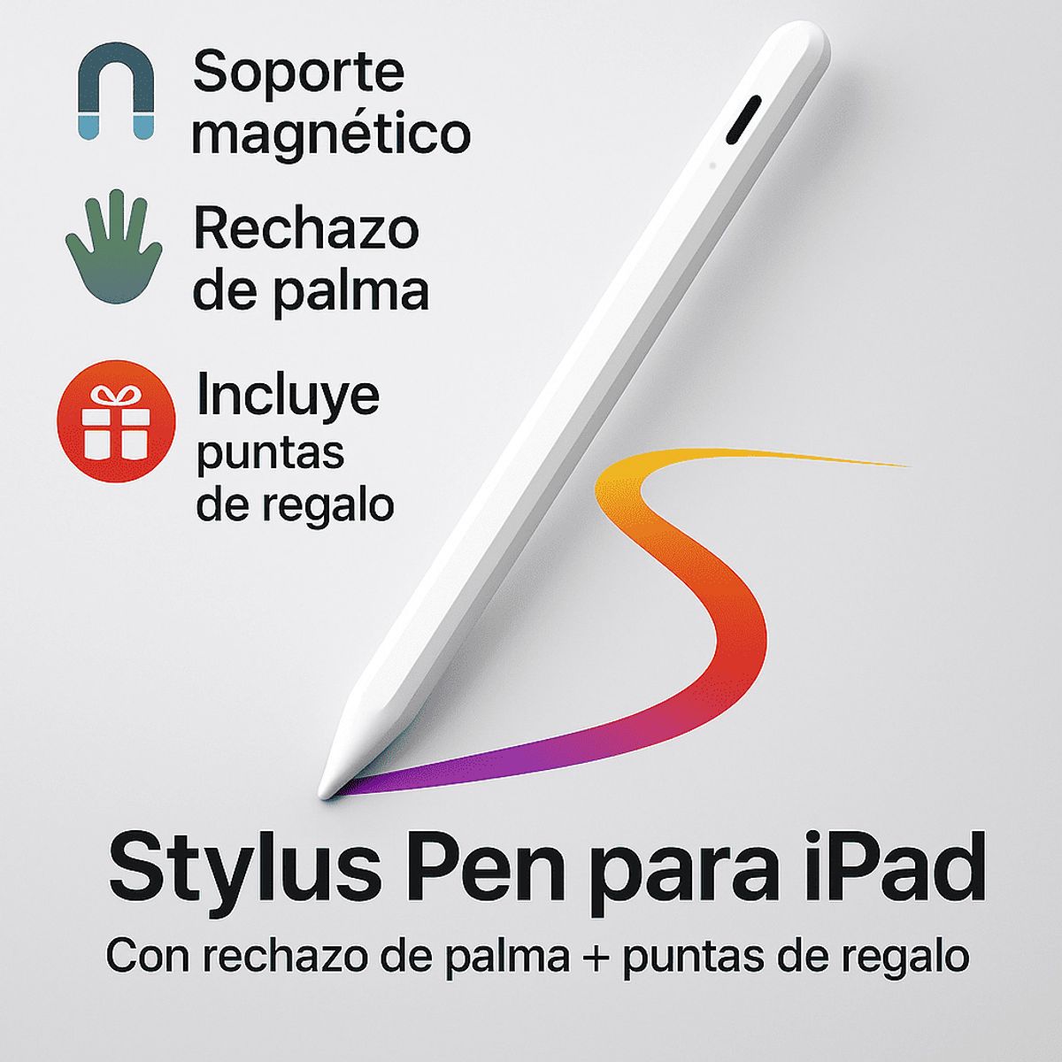 GOTODO - Lapiz para ipad - STYLUS PEN con rechazo de palma - PREMIUM