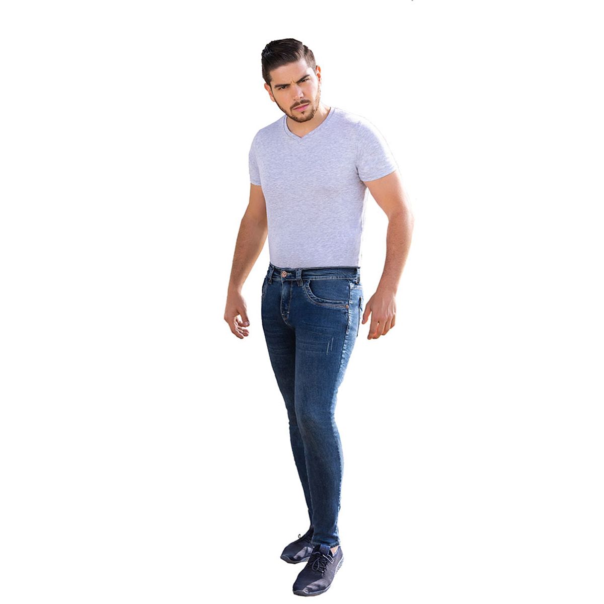 ZOHAR - pantalón Jean para hombre - Alessandro - Snaax - Stone Grafito