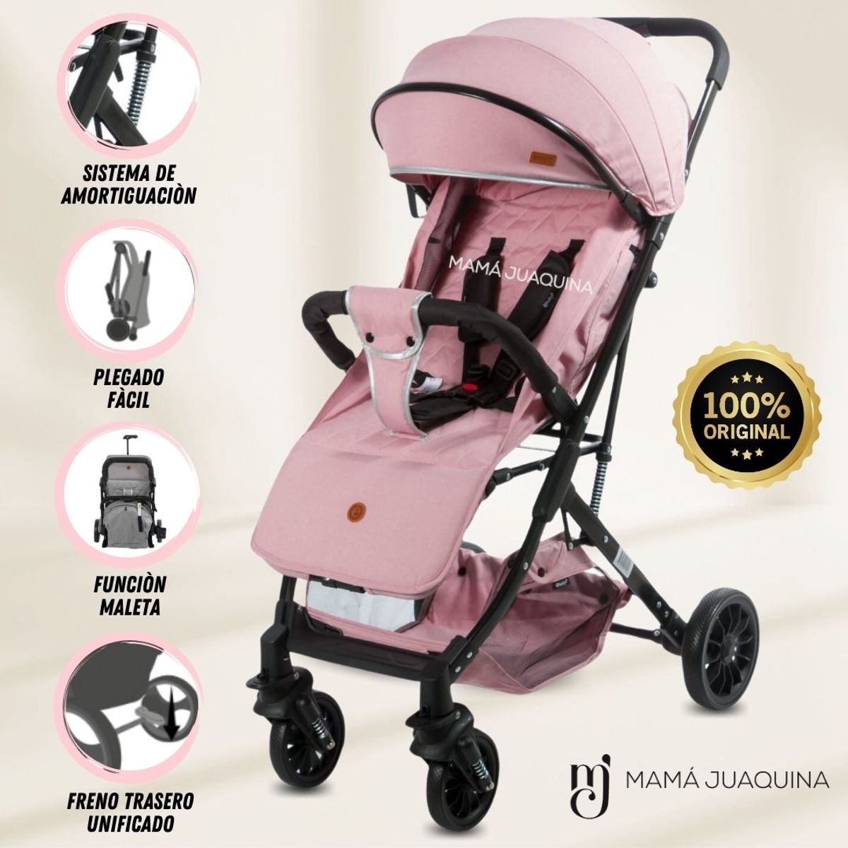 EBABY - Coche Maleta «BAMBOO» Edición Limitada Pink