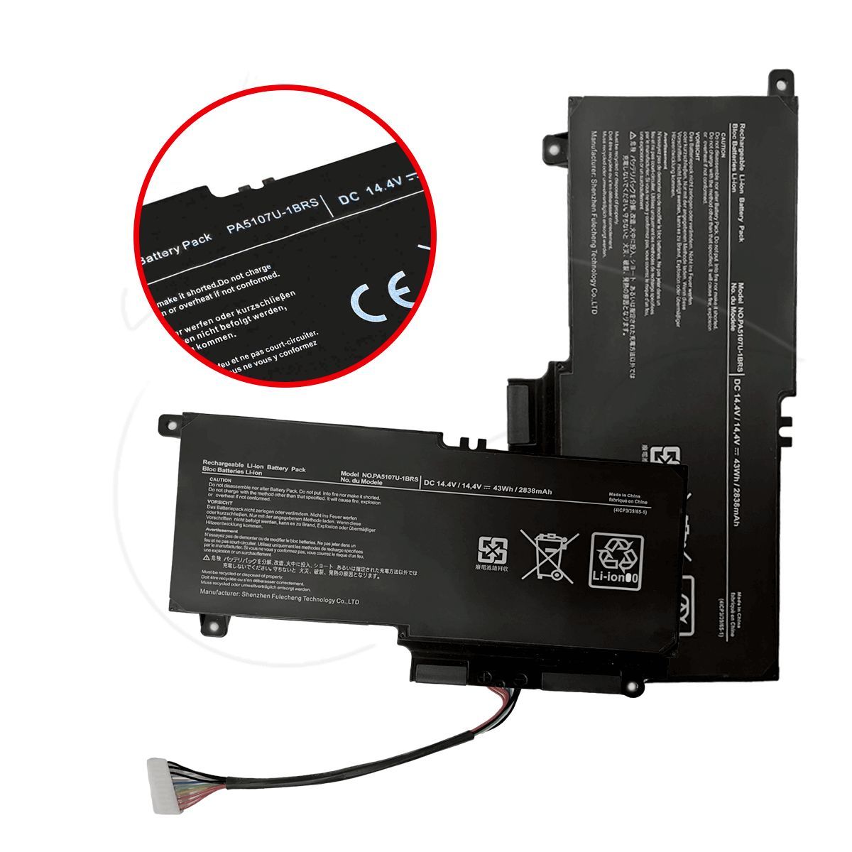 OEM - Bateria Toshiba Pa5107u - 1brs  L45d, L50, S55, P55 ,l55t