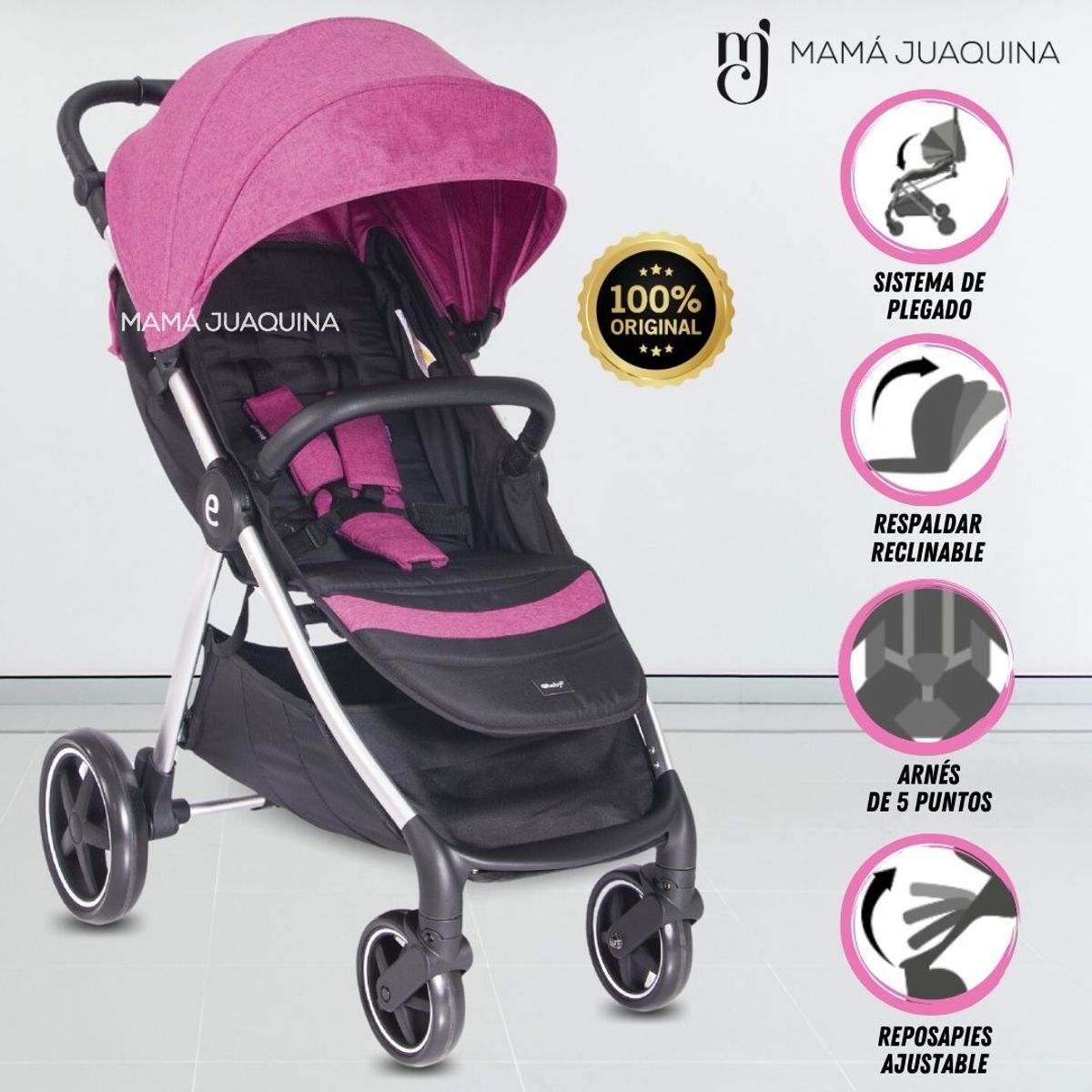 EBABY - Coche de Paseo «GEMA» Edición Limitada Pink