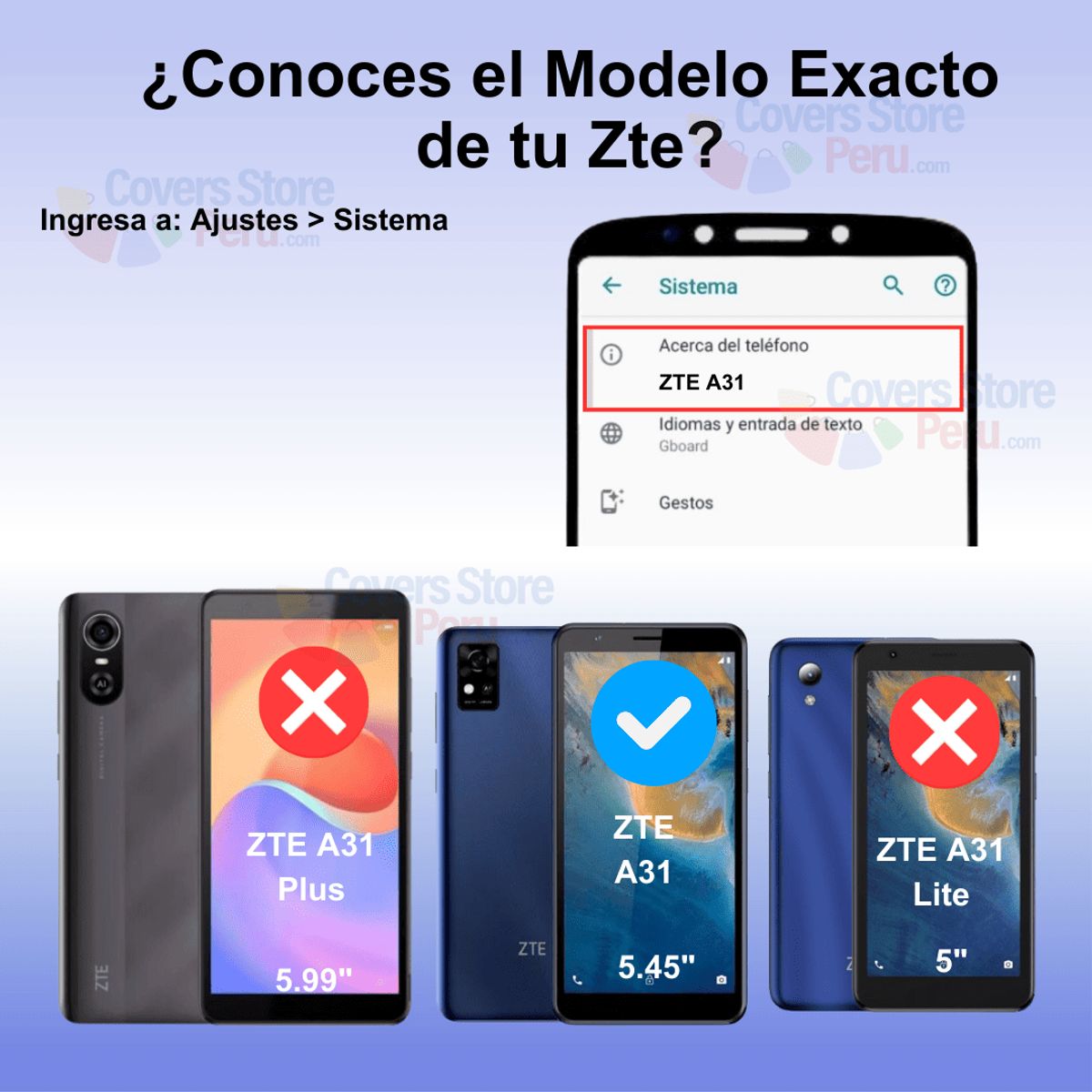 GENERICO - Mica para Zte A31 Film Hydrogel Antishock Transparente Resistente