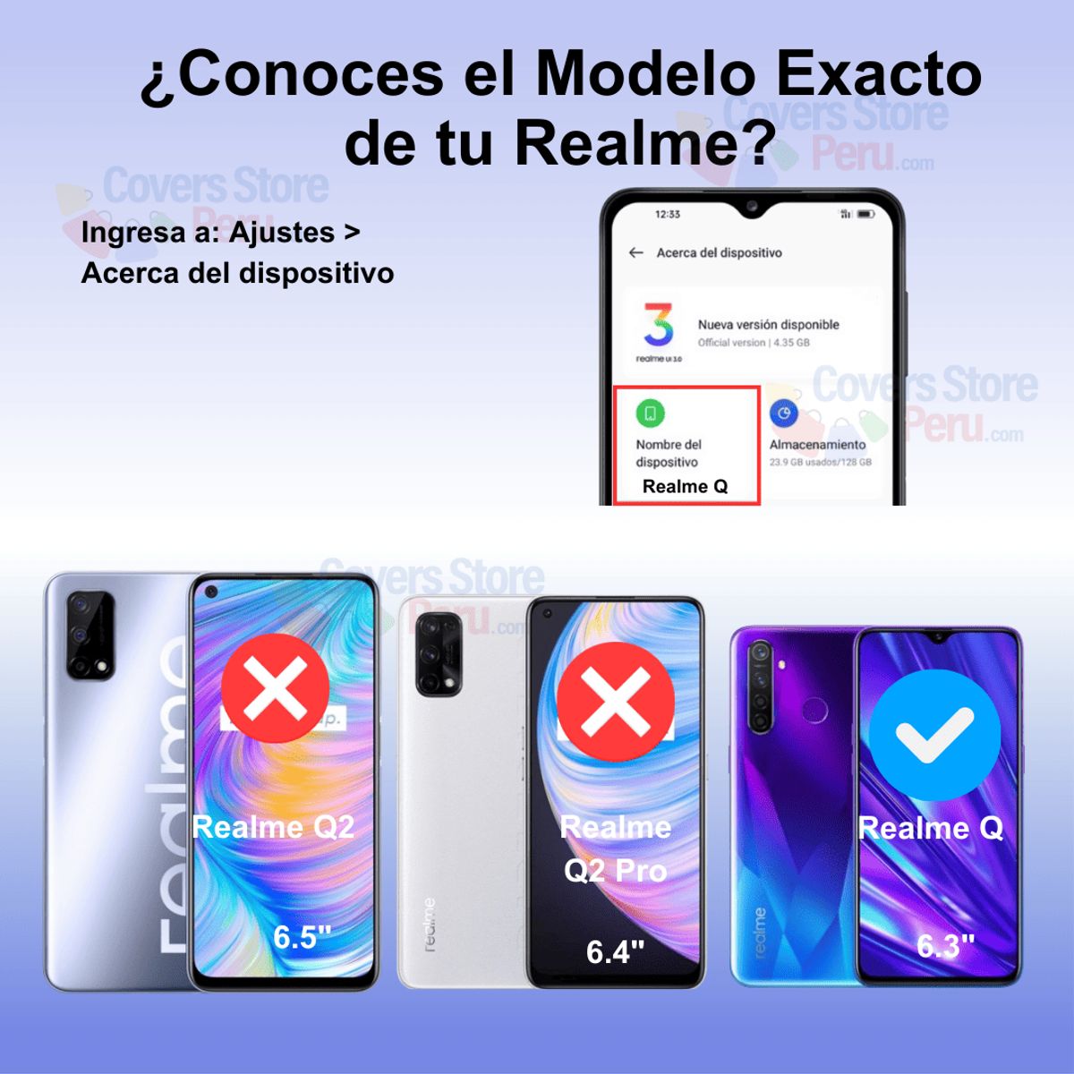 GENERICO - Mica para Realme Q Film Hydrogel Antishock Transparente Resistente