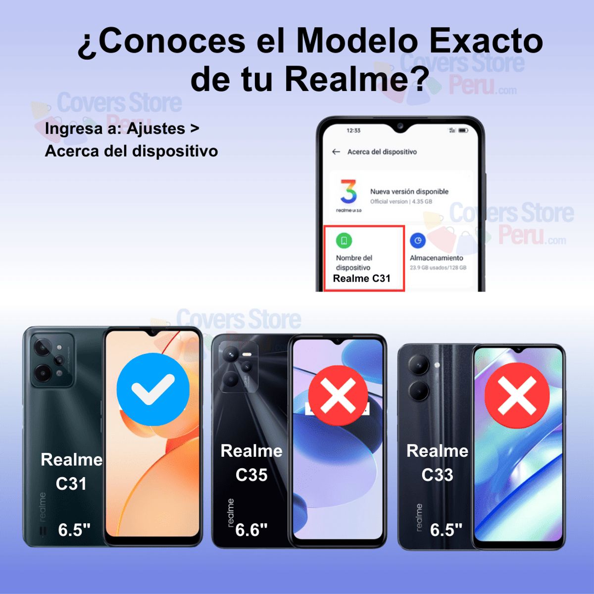 GENERICO - Mica para Realme C31 Film Hydrogel Antishock Transparente Resistente