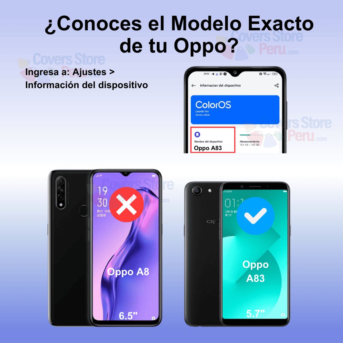 GENERICO - Mica para Oppo A83 Film Hydrogel Antishock Transparente Resistente