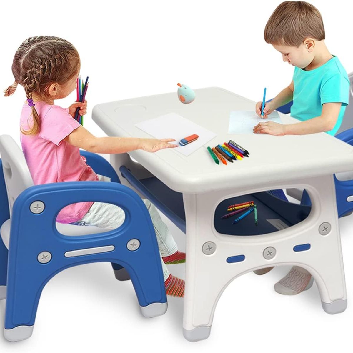 PERU IMPORTACIONES - MESA INFANTIL CON 2 SILLAS 1 a 6 años