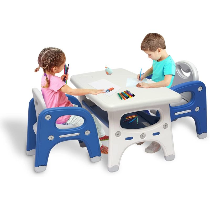 PERU IMPORTACIONES - MESA INFANTIL CON 2 SILLAS 1 a 6 años