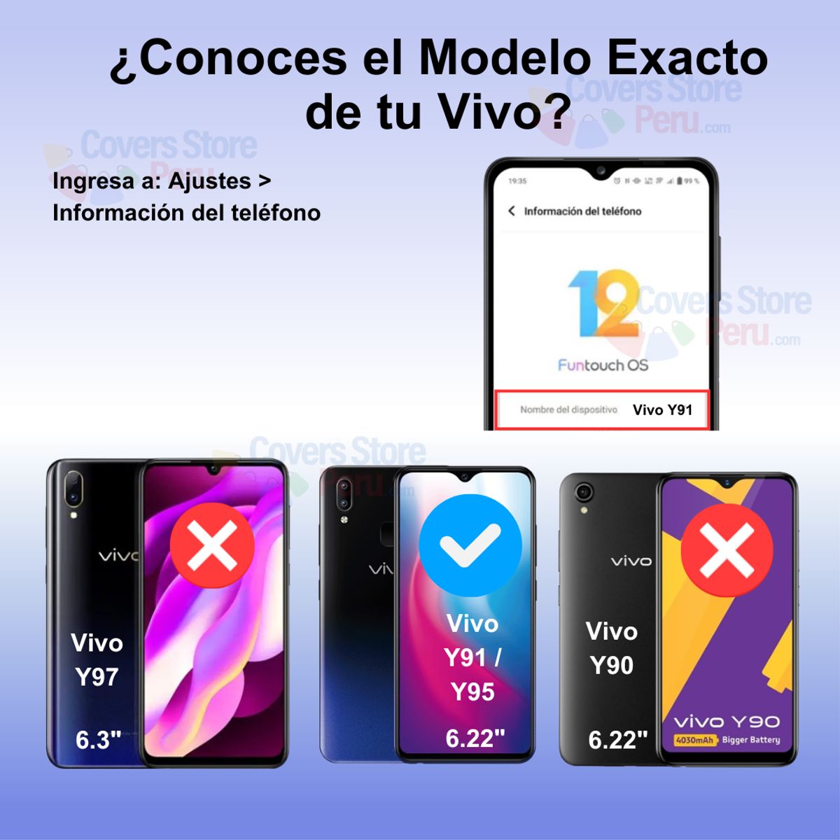 GENERICO - Mica para Vivo Y91 Film Hydrogel Antishock Transparente Resistente