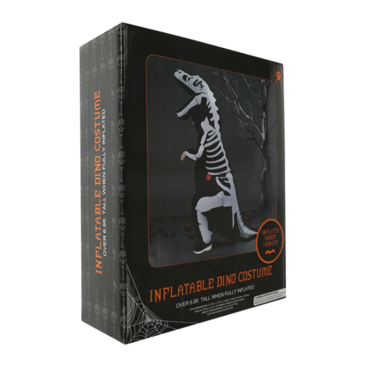 GENERICO - Disfraz Inflable Esqueleto de Dinosaurio