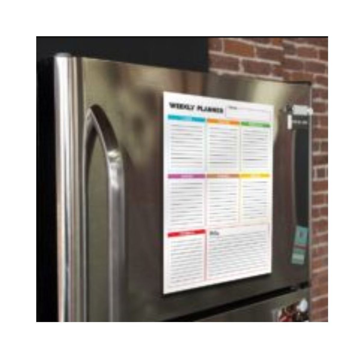 GENERICO - Planificador Pizarra Imantado para Neveras Semanal 44×32 cm