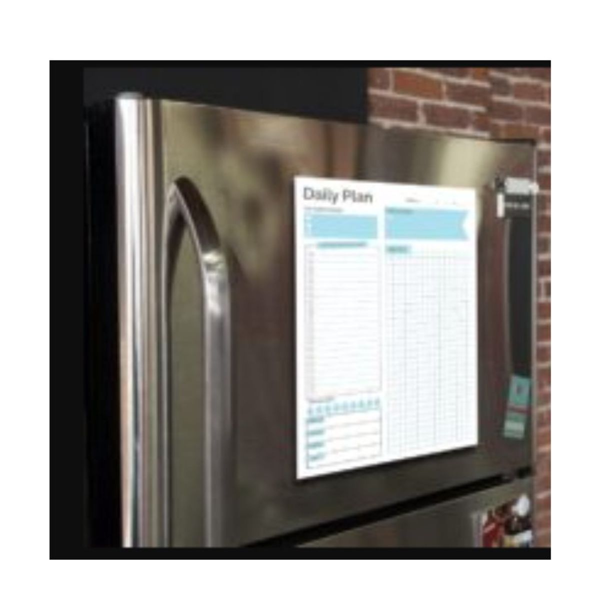 GENERICO - Planificador Pizarra Imantado para Neveras Diario 44×32 cm