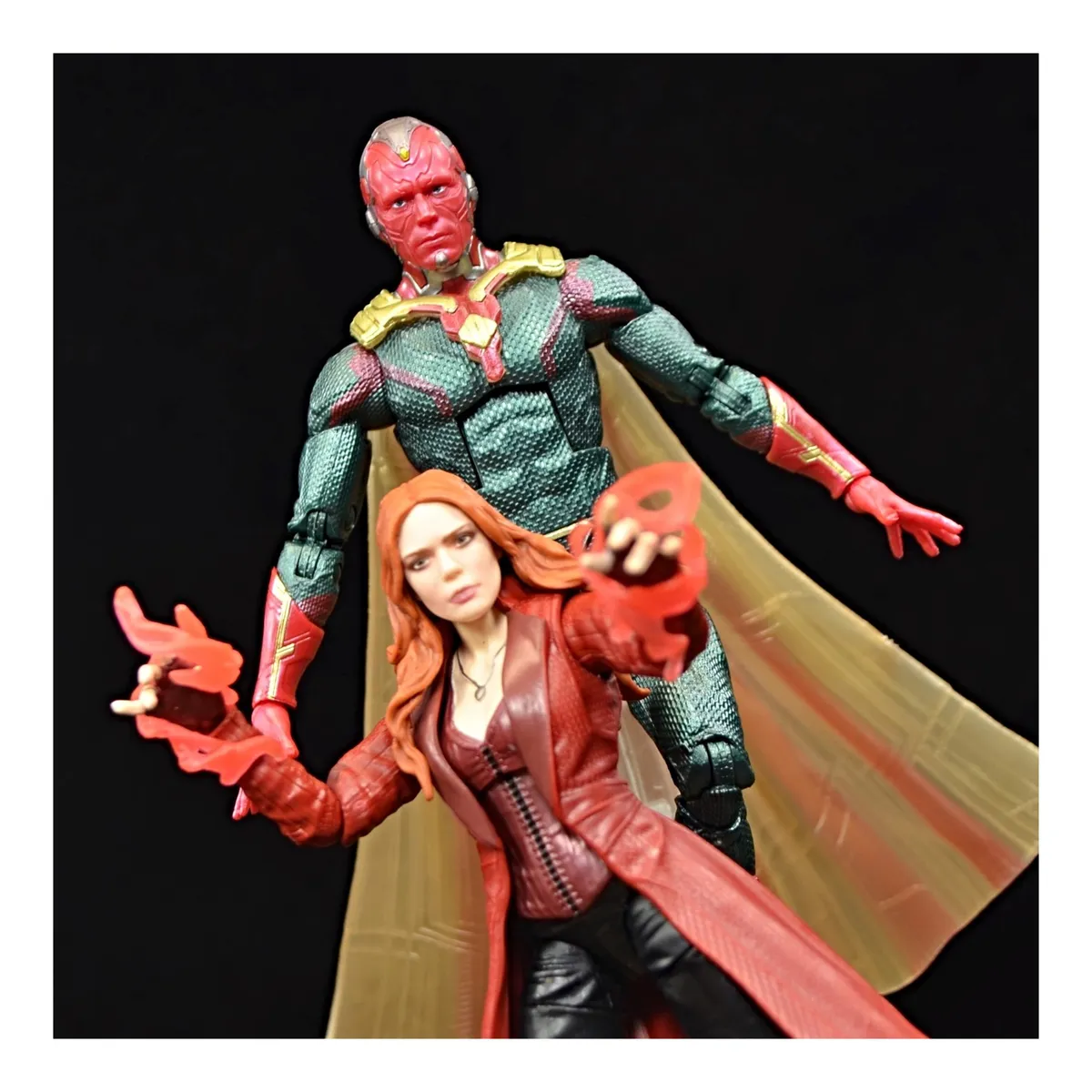 MARVEL - Figura de Scarlet Witch & Vision Infinity War Marvel Legends