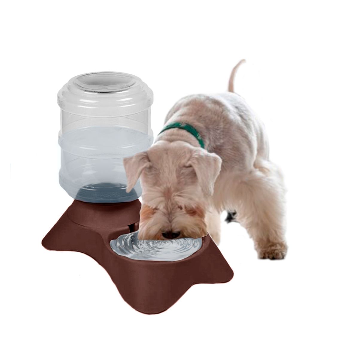 KELLER - Bebedero Automático para Mascotas 3 Lt Marrón