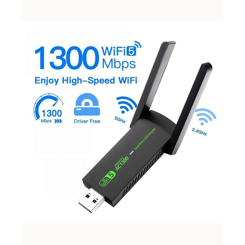 GENERICO - Tarjeta De Red Inalámbrica Doble Banda 5g 2.4g Usb 3.0