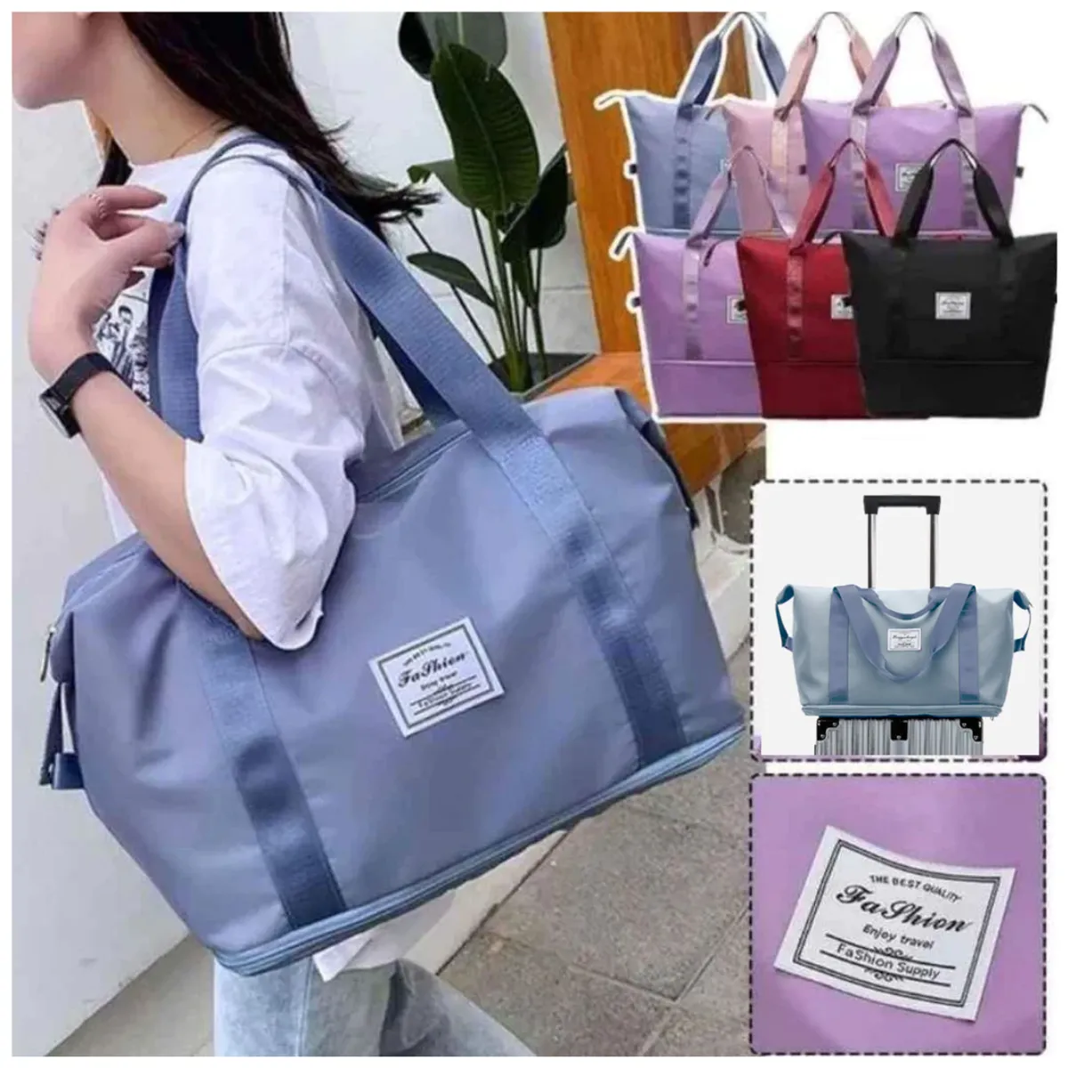 INSPIRA MARKET - Bolso maleta de viaje expandible travel multiusos