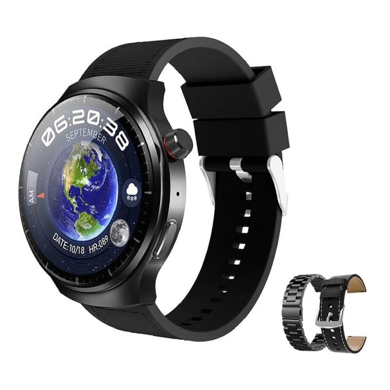 GENERICO - SmartWatch HW6 Max con 3 correas intercambiables - Negro