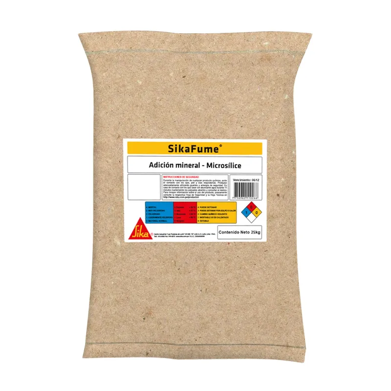 SIKA - Aditivo para concreto adición mineral Microsílice Sika Fume 25kG
