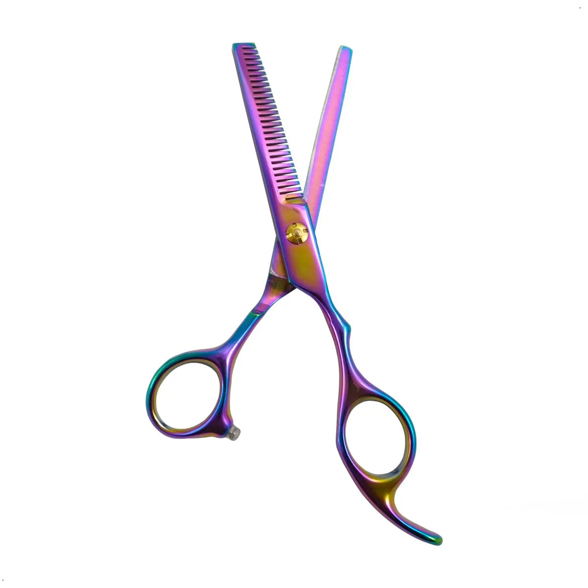 GENERICO - Tijera de Corte Cabello Tornasol Tijera Para Pulir