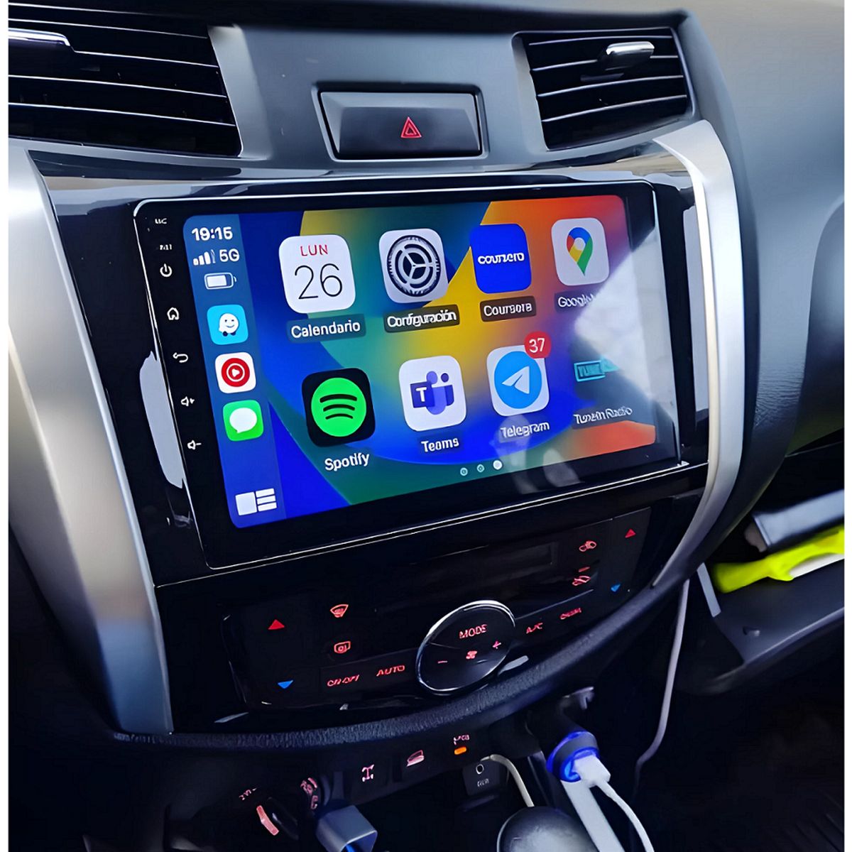 GENERICO - Autoradio Nissan Navara NP300 Frontier 2017-2021 +Cámara Full HD