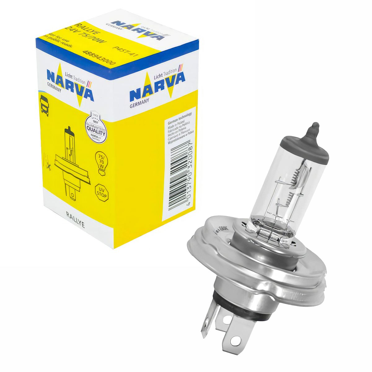 NARVA - Foco Narva H4 24v 75x70W P43T