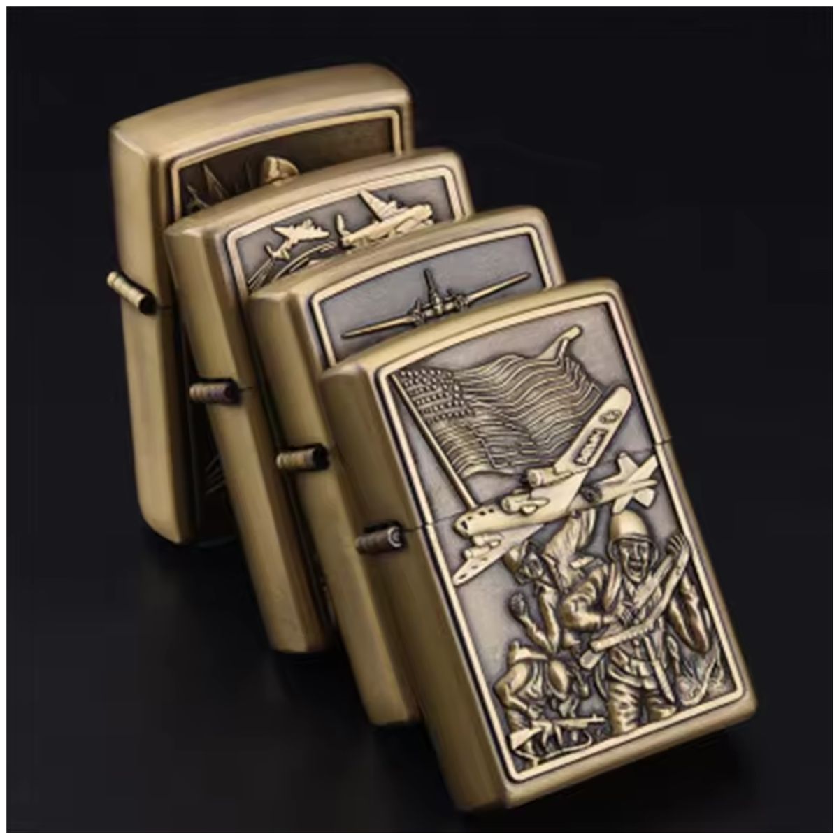 DG - Encendedor de Metal Tipo Zippo