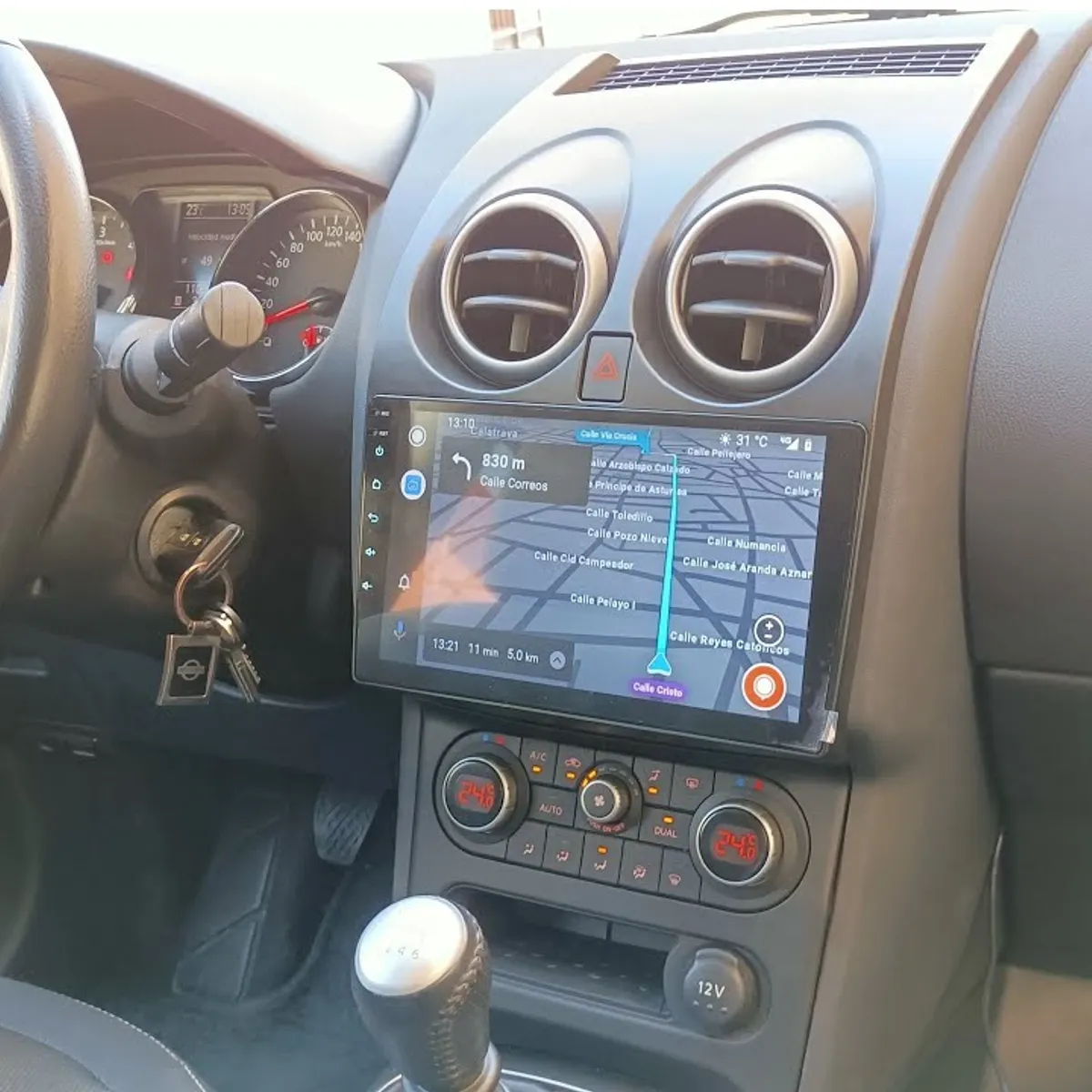 GENERICO - Autoradio Nissan Qashqai 2007-2013 +Cámara Full HD