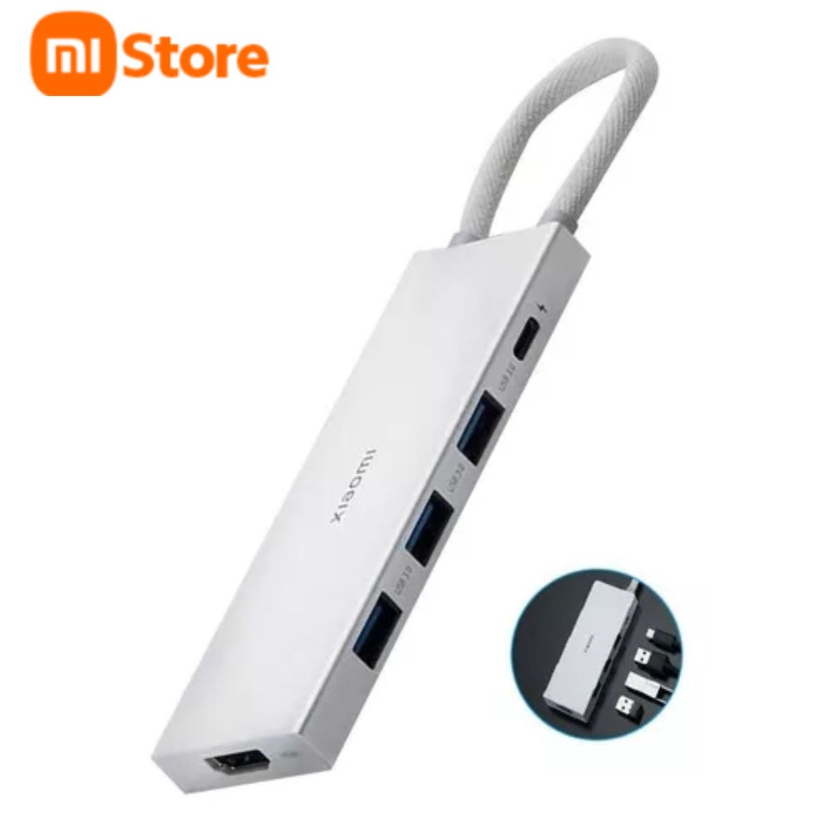 XIAOMI - Xiaomi Adaptador 5 en 1 tipo C - XMDS05YM