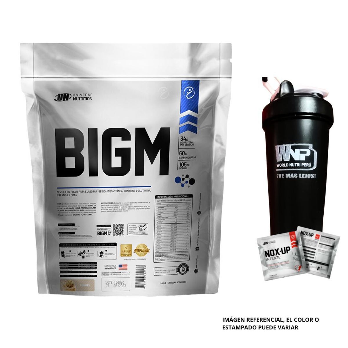 UNIVERSE NUTRITION - BIGM 5KG VAINILLA  + SHAKER