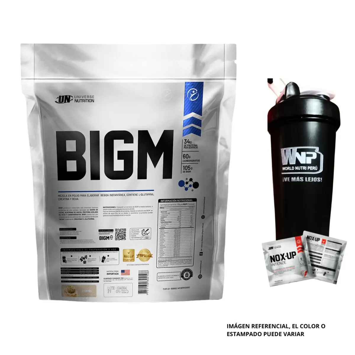 UNIVERSE NUTRITION - BIGM 5KG COOKIES  + SHAKER