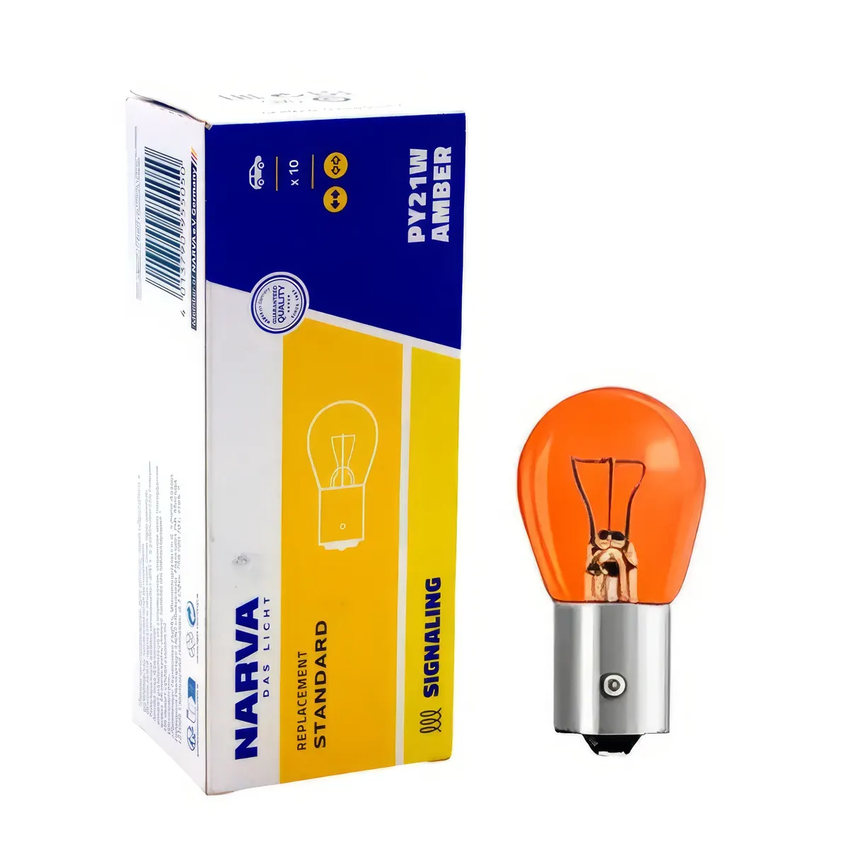 NARVA - Foco Narva 1 Contacto 12v 21w Ámbar Standar