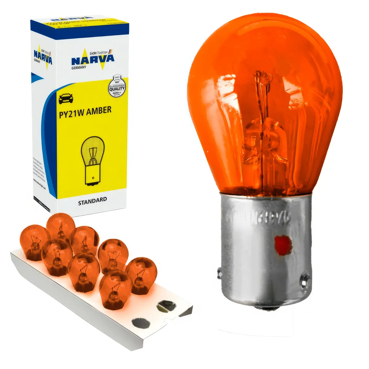 NARVA - Foco Narva 1 Contacto 12v 21w Ámbar Standar